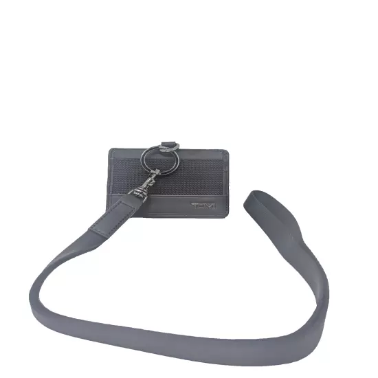 New Tumi Alpha Accessories: ID Lanyard * ID Holder * Black Leather & Nylon