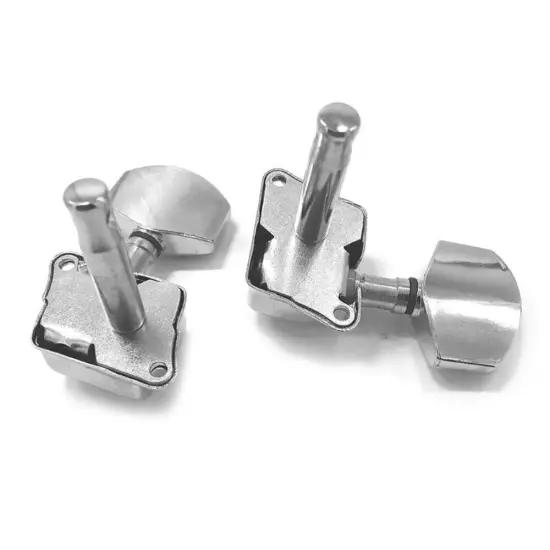 Acoustic Guitar String Tuning Pegs Machine Heads Tuners 3x3 Chrome Semiclosed US