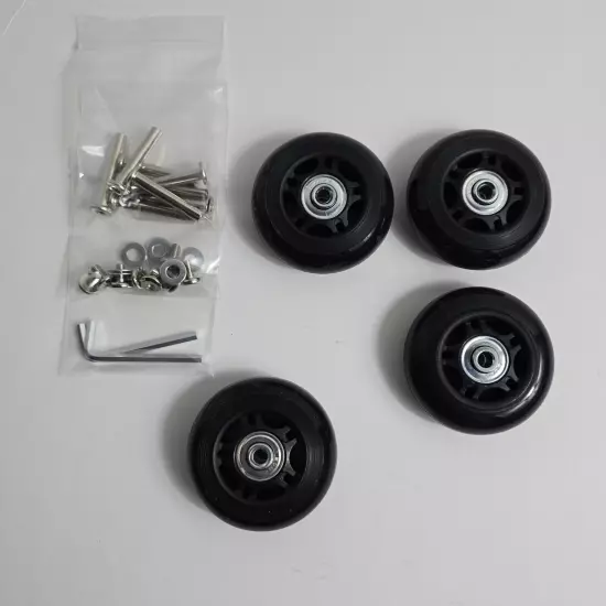 70mm x 24mm Replacement Caster Wheels Bearings Kit Luggage Suitcase Skates