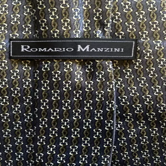 Romario Manzini Collection Men's Neck Tie Gray 58” Inches Long