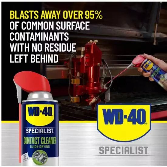 WD-40 Contact Cleaner, 11 oz. Quick-Drying Electric Equipment Cleaner with Smart