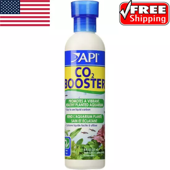 CO2 plant Booster, liquid carbon for planted aquarium 8 oz, API.