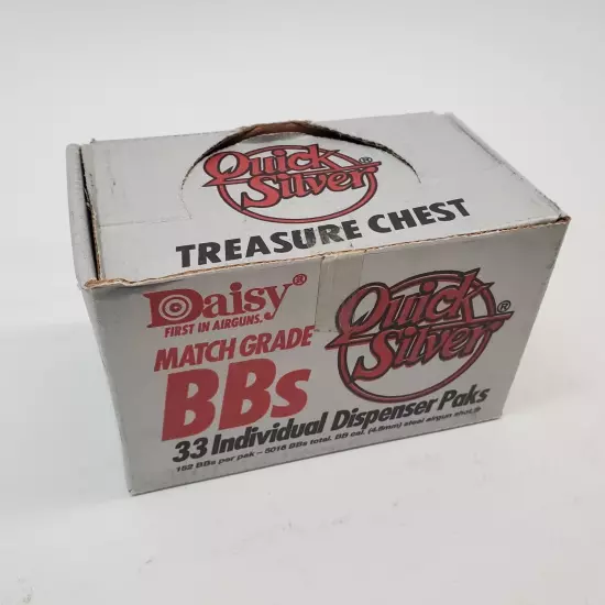 Vtg Daisy Match Grade BB's Quick Silver 4.5mm - 30 Sealed Packs