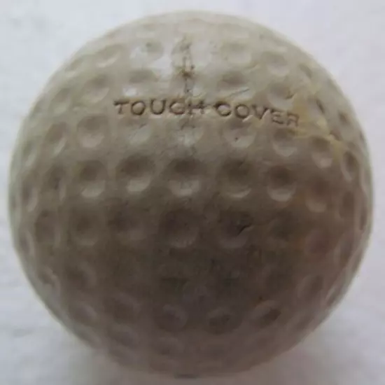 VINTAGE DIMPLE GOLF BALL-THE RIVERVIEW COUNTRY CLUB-35 W/3 BLUE DOTS EACH SIDE