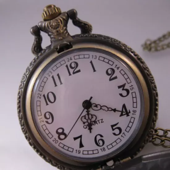 FISHING Pocket Watch with Chain Vintage Style Mens Gifts for Dad Gifts for Son