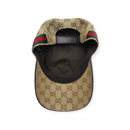 Gucci Original GG Canvas Baseball Hat with Web - Natural