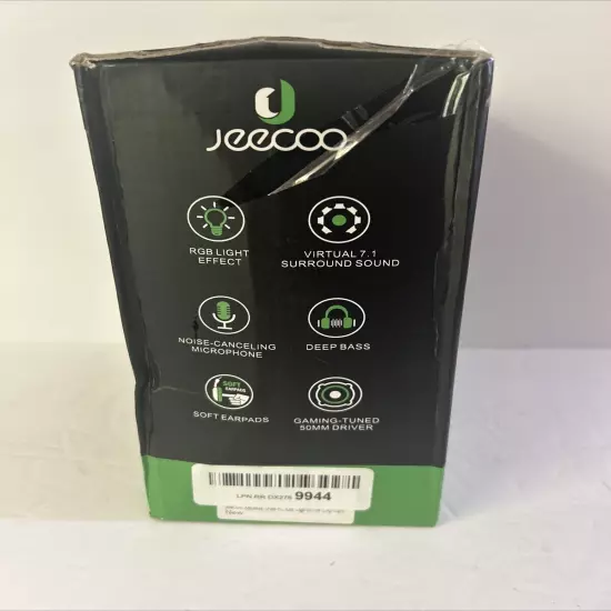 Jeecoo V20U Black 7.1 Surround Sound Gaming Headset Compatible With PC Laptop