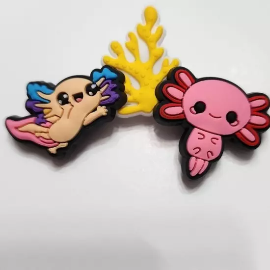 Shoe Charms "Axolotl" Set of 3