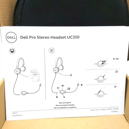 Dell Pro Stereo Headset UC350 with Microphone-Sound by Jabra