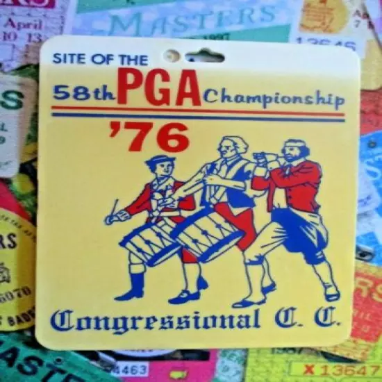 vtg - PGA TOUR Golf Bag Tag - 1976 PGA CHAMPIONSHIP - Congressional CC