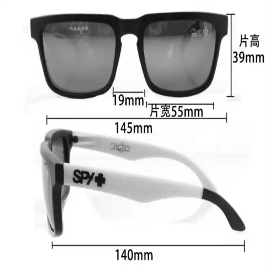 New Spy Sunglasses Men's and Women's Classic Unisex Square-No box