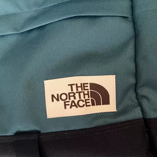 Brand New Never Used The North Face Teal Backpack w Orange Zippers. Many Pockets