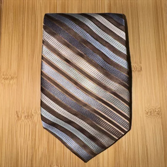 Claiborne Striped Silk Tie - 58L 3.75W