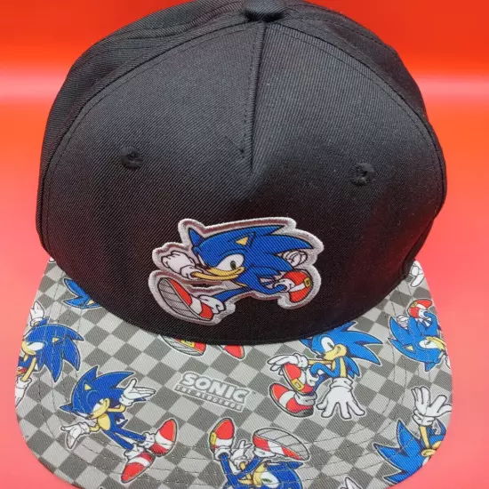 Sonic Hedgehog Hat Snapback Men youth NICE SOLID embroidered