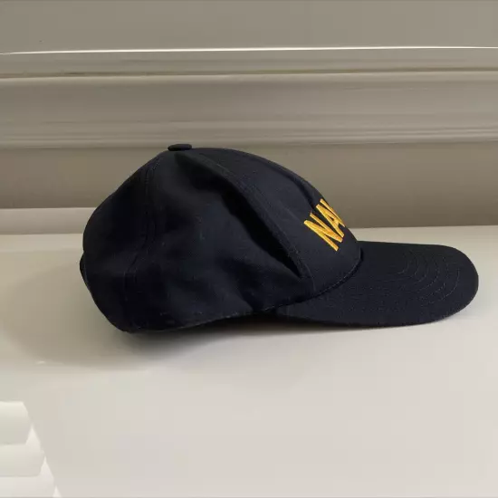 US NAVY: Adjustable Hat Snapback Trucker Cap USA Made VTG