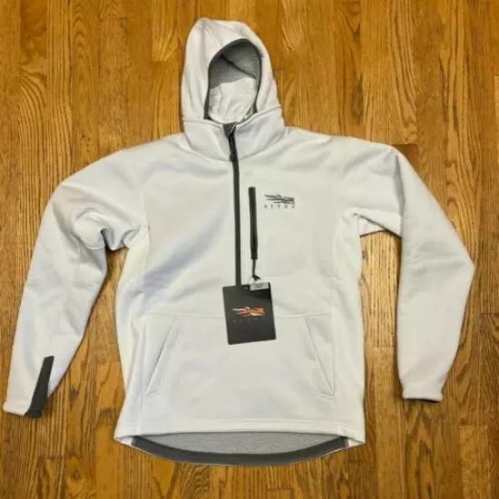 SITKA Gear Gradient Hoody Half-Zip Fleece - Mens Large - White - New w/tags