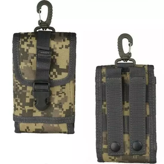 Tactical Military Universal Cell Phone Pack Bag Waist Belt Molle Pouch Holster