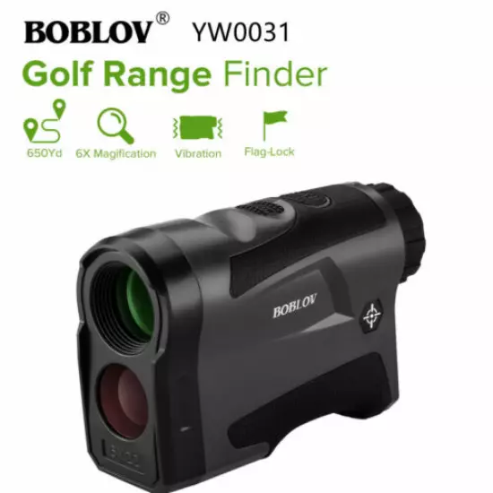 BOBLOV 600-650Y Golf Hunting Rangfinder Scope W/Slope FlagLock Speed Meter