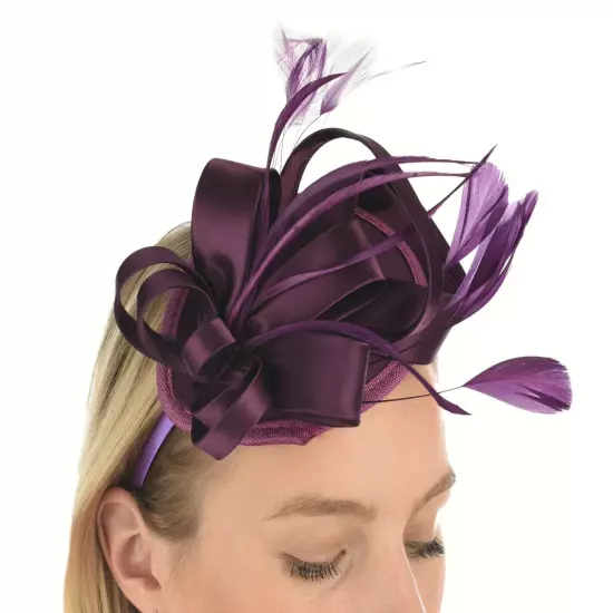 Spring Racing Race Party Melbourne Cup Feather Headband Hairband Clip Fascinator