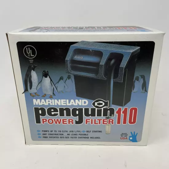 NEW NOS Marineland Penguin Power Filter 110 Made In USA