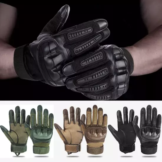 Men's Touch Screen Full Finger Outdoor Cycling Sports Military Tactical Gloves