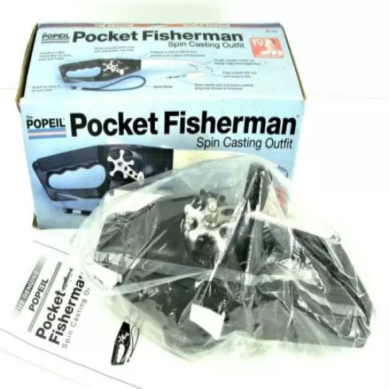 2005 Ronco Popeil POCKET FISHERMAN Model #PF103 New In Open Box Complete 