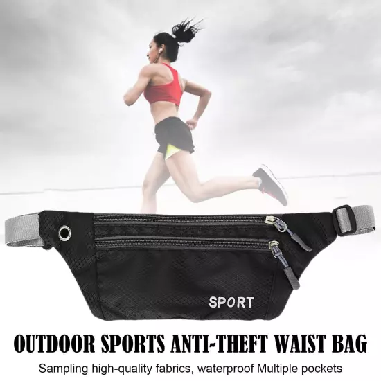 Waist Bum Bag Waterproof Women Men Travel Money Running Belt Fanny Pa Sales