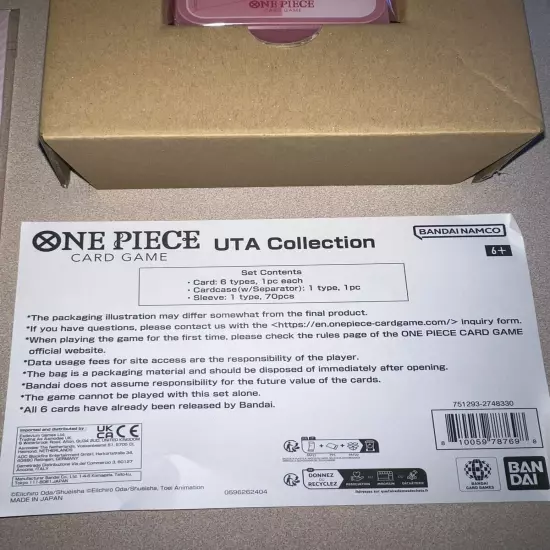 One Piece Premium Card Collection Uta New English Sealed IN HAND