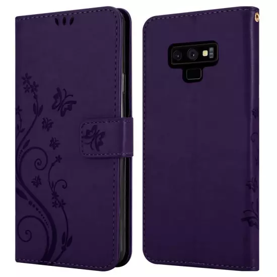 Case for Samsung Galaxy NOTE 9 Phone Cover Protection Flower Book Wallet