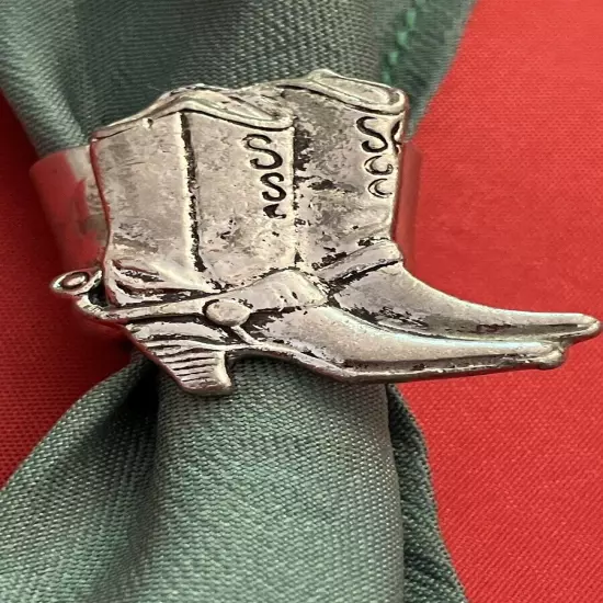 Sterling Silver BOOTS Bolo Tie COWBOY.