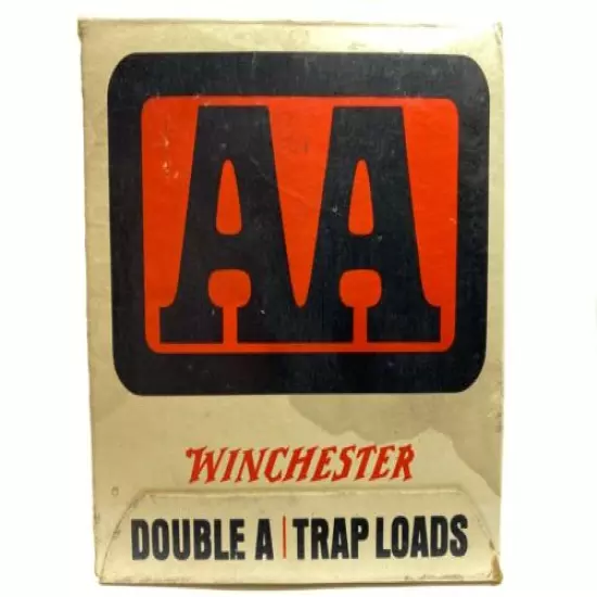 1970 Western Double A Trap Loads 12 Ga EMPTY Ammo Box 5527-M