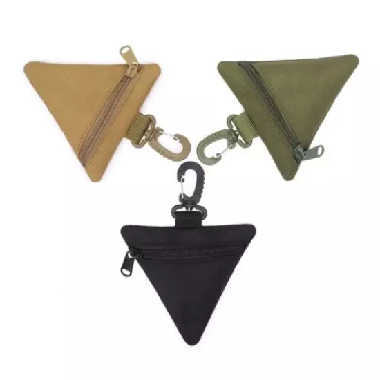 Triangular Tactical Bags Zipper Waist Bag Outdoor Bag Portable Mini EDC Pouch 