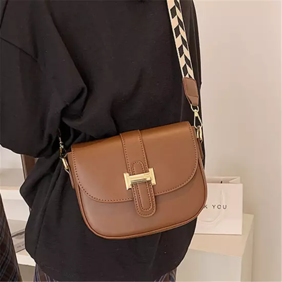 Flap Square Crossbody Bags Women PU Leather Handbags Ladies Shoulder Bag