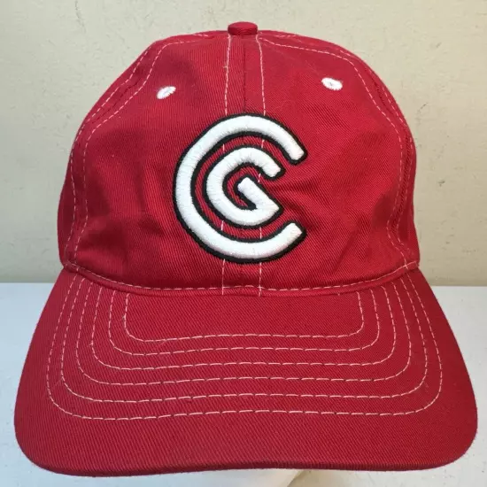 Cleveland Golf Strapback Hat Cap Red/White Logo One Size