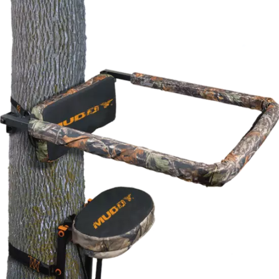 Muddy Universal Hunting Tree Stand Reliable Flip Up Shooting Rail Rest (2 Pack)