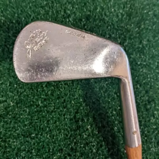 Antique Wilson Junior Mashie Wedge / Hickory Shaft / Leather Wrap / RH 34" Decor