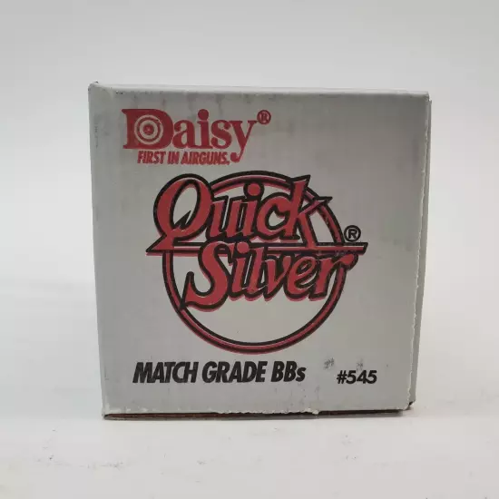 Vtg Daisy Match Grade BB's Quick Silver 4.5mm - 30 Sealed Packs