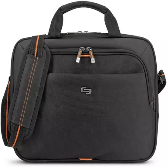 Ace Slim Brief Laptop Briefcase, 13.3 Inch, Black, One Size