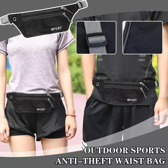 Waist Bum Bag Waterproof Women Men Travel Money Running Belt Fanny Pa Sales