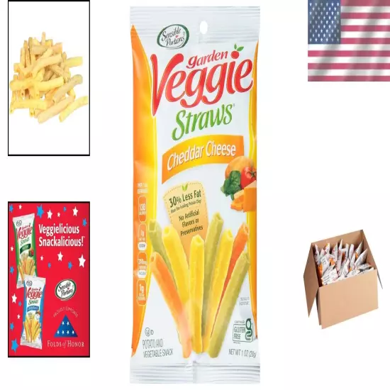 Healthy Cheddar Cheese Veggie Straws - 1 Oz Packs, 24 Count Variety Snack