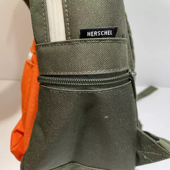 Herschel Harrison Laptop Tablet Organizr Backpack Forest Night/Vermillion Orange