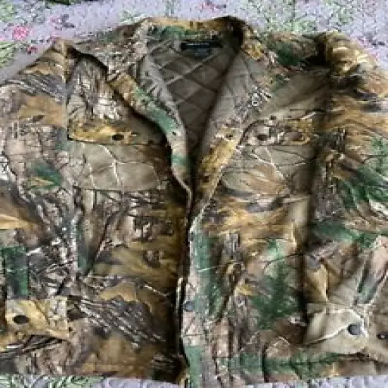 Realtree Camoflage Button Jacket XL 