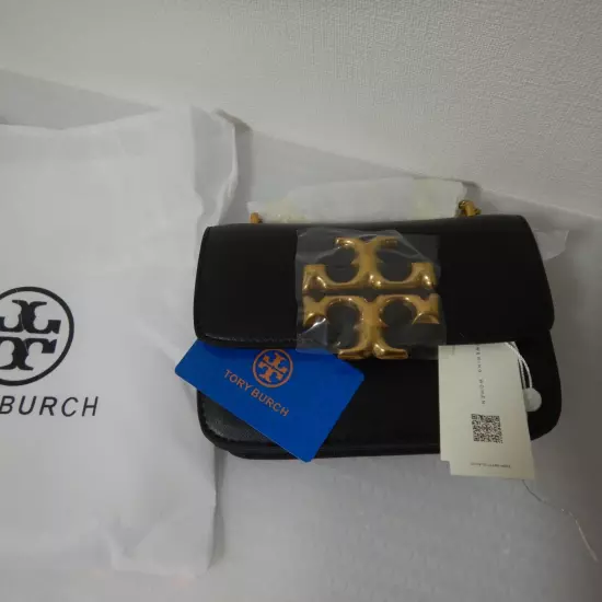 Tory Burch Eleanor Small Convertible Shoulder Bag Black Gold JP