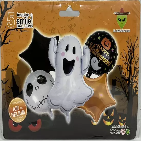 5 Pcs. Halloween Balloons / 5 globos de Noche de Brujas