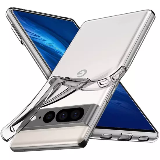 For Google Pixel 8 Pro 7 6 Pro Clear Case Crystal Slim Shockproof Soft TPU Cover