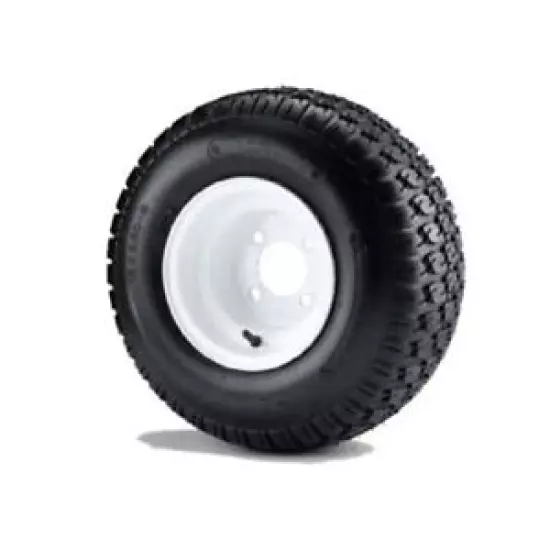 (1) Golf Cart 18x8.50-8 6 Ply Traction Tire mounted on 8" White Wheel