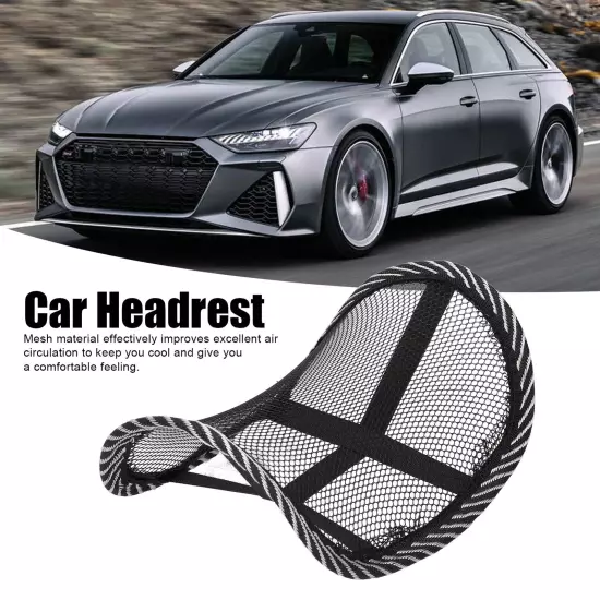 Car Headrest Neck Pillow Neoprene Mesh Ice Silk Ventilation Cushion Interior New