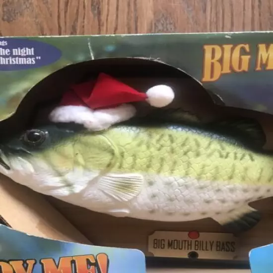 NEW Big Mouth Billy Bass Sings fHolidays Twas the Night Before Christmas Fish