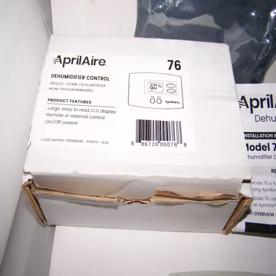 APRILAIRE 76 Dehumidifier Control Whole Home 120/240 V Non Programmable NEW!!