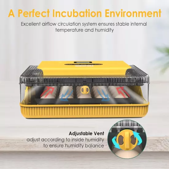 Automatic Egg Incubator Hatching Chicken Duck Goose Quail Eggs 25 Capacity Water